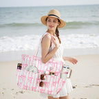 Bluboon Waterproof Beach Tote Pool Bags for Women Ladies Extra Large Carry On Bag With Wet Compartment for Weekender Travel