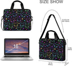 MNSRUU Laptop Bag for 15.6 inch Black Gothic Bats