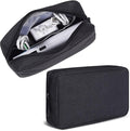 CAAORDKSO Electronics Organizer Travel Case, Cord Organizer Travel Cable Organizer Bag Waterproof Portable Accessories Case for Cable, Cord, Charger, Phone, Power Bank, Earphone (Small-Black)