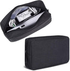 CAAORDKSO Electronics Organizer Travel Case, Cord Organizer Travel Cable Organizer Bag Waterproof Portable Accessories Case for Cable, Cord, Charger, Phone, Power Bank, Earphone (Small-Black)