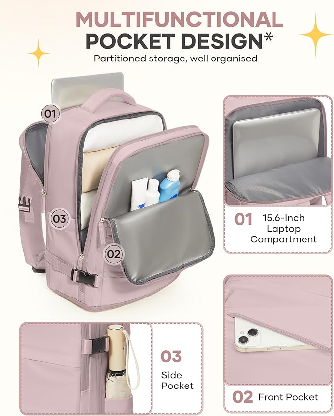 coofay Travel Backpack For Women Men Airline Approved Carry On Backpack Flight Approved Waterproof Sports Backpack Casual Daypack Small Hiking Backpacks