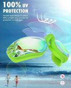 Aegend Swim Goggles for Kids Youth 3-14 Anti-Fog Anti-UV Comfort Fit Goggles for Swimming