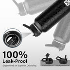 DYSANKY Insulated Water Bottle | Thickened Stainless Steel Vacuum Metal | Portable Sports Water Jug for Gym and Hiking with Straw, Carrier Bag, Handle Strap | BPA-Free 40 oz