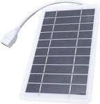Solar Panel Power Bank, Monocrystalline Silicon 2 USB Outputs High Efficiency Portable Phone Charger, with Compact Size for Camping Hiking Travel