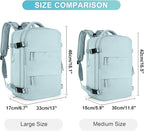 coofay Large Personal Item Travel Backpack For Women Men Airline Approved Carry On Backpack Flight Approved Waterproof Sports Luggage Backpack Casual Daypack Small Hiking Backpack
