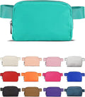 YOSHUYUKI Waist Belt Bag for Women Lulu Dupes Mini Small Crossbody Purse Sling Cute Fashion Waterproof Fanny Pack Over The Shoulder Bags Fashionable Travel Running Belt Pouch Bum Bag Peppermint Green