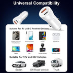 iPhone 17 16 15 Car Charger, [Apple MFi Certified] USB C Car Charger 43W Fast Charging with 3.3 FT Type C to C Cable, USB Car Adapter for iPhone 17/17 Pro/17 Pro Max/Air/16/15