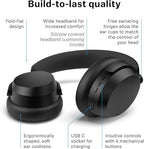 Sennheiser ACCENTUM Wireless Bluetooth Headphones Noise Cancelling - Up to 50HR Playtime, Hybrid Noise Cancelling (ANC), All-Day Comfort, Bluetooth Over Ear Headphones for School, Traveling, Black