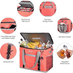 Maelstrom Collapsible Soft Cooler Bag,35/55/75 Cans Beach Cooler with Flip Top Lid, Ice Chest, Leakproof & Portable for Beach, Camping, Road Trips & Grocery Shopping