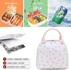 Bluboon Lunch Box for Women Cute Lunch Bag Reusable Insulated Lunch Bags Large Capacity Lunchbox Cooler for Work Picnic or Travel