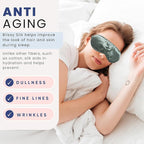 Blissy Silk Sleep Mask - Eye Sleeping Mask for Women & Men for Total Blackout - 100% Pure Mulberry Silk, 22 Momme 6a Fibers - Blindfold Sleep Mask Side Sleeper Eye Cover (Matcha)