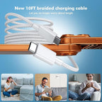 i Phone 17 Charger Fast Charging，45W Fast Charging Replacement for 17/17Pro/17Pro Max/17 Air/ 16 Pro Max/16 Pro/16/16Plus/15 Pro Max/15 Pro/15/15Plus,i Pad and More，10FT Type C Cords