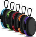Earbud Case Portable EVA Carrying Case Storage Bag Cell Phone Accessories Organizer with Carabiner for Wireless/Bluetooth Headphones, SD Memory Card, Camera Chips(Oval, 5 Pack)