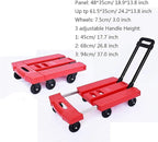 Folding Hand Truck Trolley Cart with Extendable Handle for Office and Luggage Moving, Compact and Portable Design