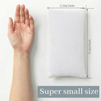 Marrywindix Tiny Pillow 2 Pack Small Pillow 9.5 x 5.5 in Travel Pillows Soft Pet Pillows for Camping Travel Sleeping Bed Sofa Neck Knee Wrist Support(White)