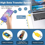25W Super Fast Charging Cord Type C Block &10Ft USB C Android Phone Charger Cable for Samsung Galaxy S26 Ultra/S26/S26+/S25 Ultra/S25/24 Ultra/S24/S23 Ultra/S22 Ultra//Note 20/10,Yellow