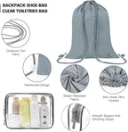 PFEYRPK Lightweight Compression Packing Cubes for Suitcases, Compressible Expandable Travel Packing Organizer with Clear Toiletries and Backpack Bag, Travel Essentials for Carry on Luggage 7 Set