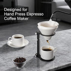 Pour Over Coffee Maker Stand,Adjustable & Foldable Portable Electric Espresso Machine Stand,Holder for Coffee Grinder,Universal Dripper,V60 Dripper,Travel Coffee Maker, Press Black