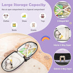 Goplus Kids Luggage, 16’’ Carry On Suitcase with Wheels, Waterproof Hard Shell, Lightweight Rolling Luggage for Travel, Birthday Gifts for Toddlers, Children, Boys, Girls (Purple-Unicorn)