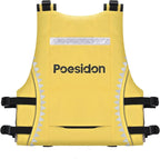 Poseidon Adjustable Water Safety Life Jacket - Classic Unisex Design with Front/Rear Storage Compartments for Multiple Water Activities