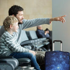 Luggage Cover, Protective Washable Suitcase Cover - Travel Elastic Spandex Suitcase Protector Fits 19 to 20 Inch Galaxy