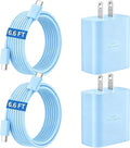 45W Super Fast Charger USB C Android Phone Type C Charger Fast Charging Block with 6.6FT Cord for Samsung Galaxy S26/S26 Ultra/S26+/S25 Ultra/S25/S24 Ultra/S24/S23 Ultra/S22/S21/S20/Note 10, Blue
