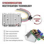 Nilight 48V 36V to 12V Voltage Converter 360W 30A Regulator Step Down to 12VDC Waterproof DC Convert Reducer Power Supply Transformer Module for Golf Cart Scooters