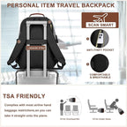 Focdod Laptop Backpack for Women Bookbag: 17 inch Work Backpacks with Pouch Pocket for Large Capacity Cup & USB Charger College Book Bag Travel Business Nurse Teacher Bookbags Anti-theft Back Pack