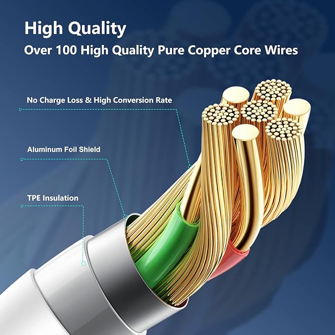 2 in 1 iPhone Fast Charger Cable 10ft, Long USB C to C Charging Cord/Type C to Lightning for Apple iPhone 17 Pro Max/17 Air/16 Pro/16e/15 Plus/14/13/12 Mini/11/XS/XR/X/8/7 Plus/6S/iPad/MacBook Pro
