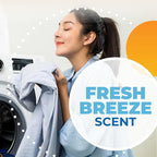 ARM & HAMMER Power Sheets Laundry Detergent, Fresh Breeze Scent, No Mess, Lightweight and Travel-Friendly, 35 Count, Up to 70 Small Loads (Pack of 6)