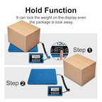Fuzion Shipping Scale, 440LBs x 10g Postal Scale, Durable Alloy Steel Platform, Heavy Duty Scale for Packages, Postage, Luggage