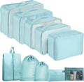 Packing Cubes for Travel - 10 Set Luggage Organizer Bags for Family, Mesh Breathable Travel Packing Cubes for Suitcases Durable Essentials Bags Set