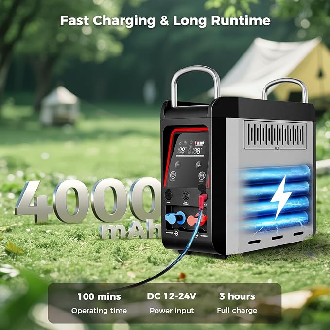 CAMPLUX Nano 3 Ultra, Constant Temperature Portable Propane Water Heater, Rechargeable Water Heater & Shower Pump, CSA Certified Safety, Propane Camping Shower, for RVs, Hiking, Fishing & Glamping