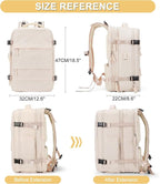 Expandable Travel Backpack For Women Men Airline Approved Personal Item Backpack For Airlines Carry On Backpack Flight Approved Waterproof Backpack For Traveling On Airplane Weekender Travel Bag
