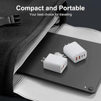 USB C Charger Block, 1-Pack 40W Wall Plug Fast Charging Block, 4-Port PD + QC Power Adapter Type C Charging Blocks Cube, Compatible with iPhone 17/16/15/14/13/12/11/Pro Max, Tablets, Cellphones