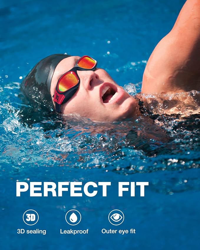 ZIONOR Swim Goggles, Upgraded G1 Polarized Swimming Goggles Anti-Fog for Adult Men Women