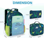 mommore Kids Backpack for Boys Girls 4-8 Kindergarten Elementary School Backpack with Lunch Box - 15” H Fit Folder