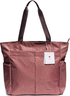 ESVAN Original Floral Tote Bag Large Shoulder Bag with Multi Pockets for Gym Travel Beach Daily Bags