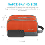 Gonex Travel Toiletry Bag Nylon, Shaving Bag Toiletry Organizer Orange