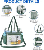 USPECLARE Clear Bag for Stadium Events,Transparent Bag for Work Sports Games Concerts Travel Gym
