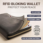 Travel Document Organizer - RFID Passport Wallet Case Family Holder Id Wristlet
