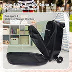 2-in-1 Ride-On Scooter Suitcase for Kids & Adults, 20” Foldable Hardshell Carry-On Luggage for Travel, Lightweight Kids Scooter Bag with Wheels