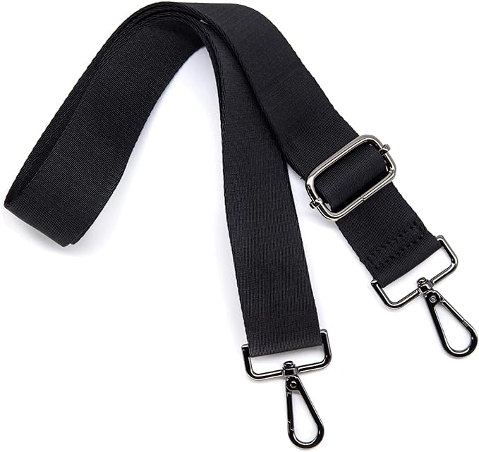 S&loyoe Thickened Solid Color Purse Straps Replacement Crossbody Bag Strap Adjustable Wide Guitar Straps for Handbags 1.5inch