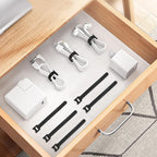 50 Pcs Reusable Cable Ties for Cords, 6" Hook and Loop Adjustable Cord Straps, Reusable Zip Ties, Wire Organizers for Cords Electrical Cord Management Office Home Computer PC Cable Management(Black)