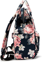 Kinmac Laptop Backpack for Women and Men, Large Capacity Travel Backpack for 15.6 inch Laptop Computer (Blue Rose)