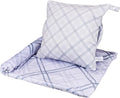 3 in 1 Travel Pillow Blanket Set with Removable Flannel Blanket Throw,Hand Warmer Pockets,Pillow (Color5, 50in*60in)