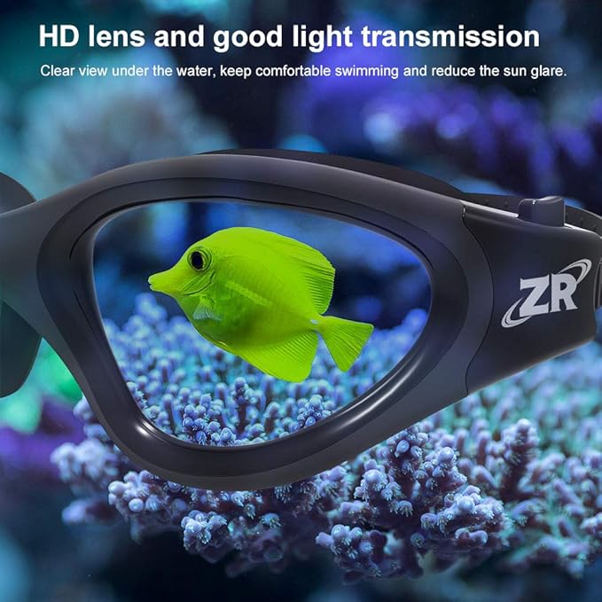 ZIONOR Swim Goggles, Upgraded G1 Polarized Swimming Goggles Anti-Fog for Adult Men Women