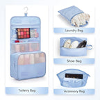 10 Set Compression Packing Cubes for Travel Essentials,Compressible Expandable Packing Cubes for Suitcase,OlarHike Luggage Organizer Bags for Travel,Handy Helper for Organizing Clothes(Light Blue)