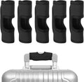 uxcell 5 Pcs Luggage Handle Wrap, Hollow Neoprene Handbag Grip Cover Protector Luggage Identifiers Suitcase Handle Wraps for Luggage Suitcase Travel Bags, Black