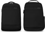 Samsonite Paralux 2-in-1 Travel Backpack, Converts into Main Bag + Go Bag, Lay-Flat Packing, StackIt™ Strap, Laptop Sleeve & Integrated AirTag™ Holder - Business & Adventure Travel Bag - Black